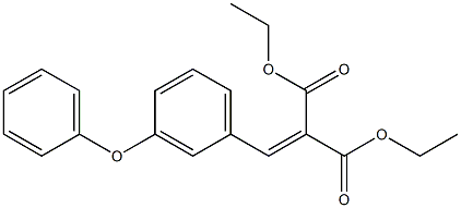 diethyl 2-[(3-phenoxyphenyl)methylene]malonate 结构式