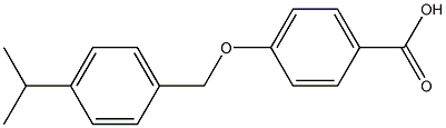 4-[(4-isopropylbenzyl)oxy]benzenecarboxylic acid 结构式