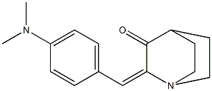 2-[4-(dimethylamino)benzylidene]quinuclidin-3-one 结构式