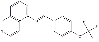 N-{(E)-[4-(trifluoromethoxy)phenyl]methylidene}-5-isoquinolinamine 结构式