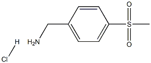 1-[4-(methylsulfonyl)phenyl]methanamine hydrochloride 结构式