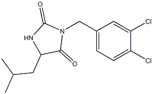 3-(3,4-dichlorobenzyl)-5-isobutylimidazolidine-2,4-dione 结构式