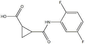 2-[(2,5-difluoroanilino)carbonyl]cyclopropanecarboxylic acid 结构式