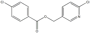 (6-chloro-3-pyridinyl)methyl 4-chlorobenzenecarboxylate 结构式