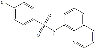 4-chloro-N-(8-quinolinyl)benzenesulfonamide 结构式