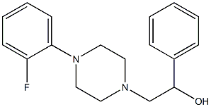 2-[4-(2-fluorophenyl)piperazino]-1-phenyl-1-ethanol 结构式