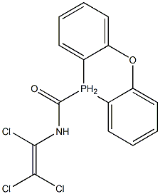 N-(1,2,2-trichlorovinyl)oxo(diphenyl)phosphoranecarboxamide 结构式