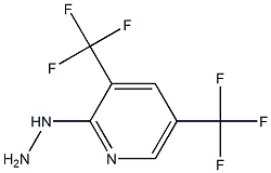 3,5-Bis(trifluoromethyl)pyrid-2-ylhydrazine 结构式