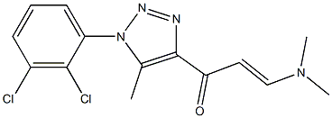 1-[1-(2,3-dichlorophenyl)-5-methyl-1H-1,2,3-triazol-4-yl]-3-(dimethylamino)prop-2-en-1-one 结构式