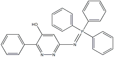 3-phenyl-6-[(1,1,1-triphenyl-lambda~5~-phosphanylidene)amino]pyridazin-4-ol 结构式