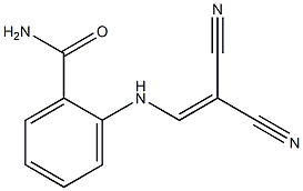 2-[(2,2-dicyanovinyl)amino]benzenecarboxamide 结构式