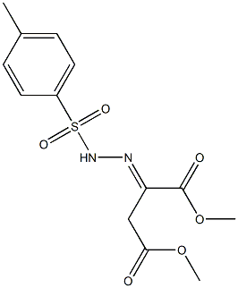 dimethyl 2-{2-[(4-methylphenyl)sulfonyl]hydrazono}succinate 结构式