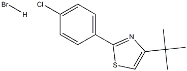 4-(tert-butyl)-2-(4-chlorophenyl)-1,3-thiazole hydrobromide 结构式