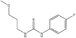 N-(4-fluorophenyl)-N'-(3-methoxypropyl)thiourea 结构式