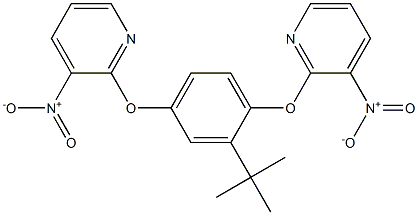 2-{2-(tert-butyl)-4-[(3-nitro-2-pyridyl)oxy]phenoxy}-3-nitropyridine 结构式