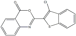 2-(3-chlorobenzo[b]thiophen-2-yl)-4H-3,1-benzoxazin-4-one 结构式