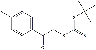 tert-butyl {[2-(4-methylphenyl)-2-oxoethyl]thio}methanedithioate 结构式