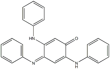 2,5-dianilino-4-(phenylimino)cyclohexa-2,5-dien-1-one 结构式