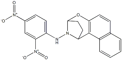 N-(2,4-dinitrophenyl)-2-oxa-16-azatetracyclo[11.2.1.0~3,12~.0~6,11~]hexadeca-3(12),4,6(11),7,9-pentaen-16-amine 结构式