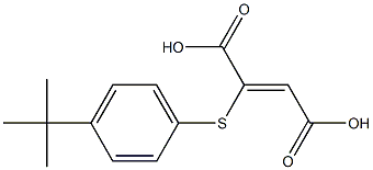 2-{[4-(tert-butyl)phenyl]thio}but-2-enedioic acid 结构式