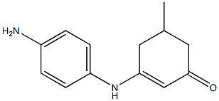 3-(4-aminoanilino)-5-methyl-2-cyclohexen-1-one 结构式