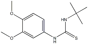 N-(tert-butyl)-N'-(3,4-dimethoxyphenyl)thiourea 结构式