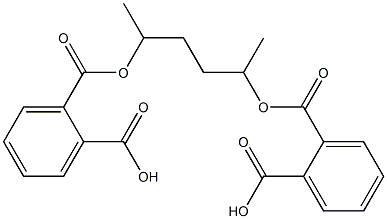 2-[({4-[(2-carboxybenzoyl)oxy]-1-methylpentyl}oxy)carbonyl]benzoic acid 结构式