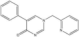 5-phenyl-1-(2-pyridylmethyl)-1,4-dihydropyrimidin-4-one 结构式