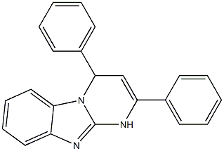 2,4-diphenyl-1,4-dihydrobenzo[4,5]imidazo[1,2-a]pyrimidine 结构式