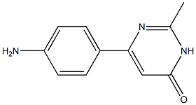 6-(4-aminophenyl)-2-methylpyrimidin-4(3H)-one 结构式