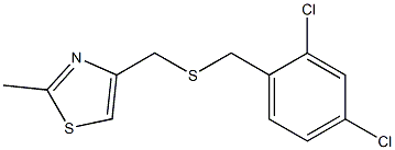 4-{[(2,4-dichlorobenzyl)thio]methyl}-2-methyl-1,3-thiazole 结构式