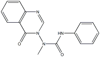 N-methyl-N-(4-oxo-3,4-dihydroquinazolin-3-yl)-N'-phenylurea 结构式