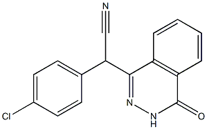 4-(P-chloro-l-cyanobenzyl)-(2H)-phthalazinone 结构式