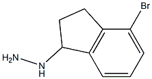 (4-bromo-2,3-dihydro-1H-inden-1-yl)hydrazine 结构式