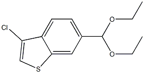 3-chloro-6-(diethoxymethyl)benzo[b]thiophene 结构式