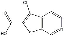 3-chlorothieno[2,3-c]pyridine-2-carboxylic acid 结构式