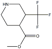 3-Trifluoromethyl-piperidine-4-carboxylic acid methyl ester 结构式