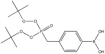 4-((di-tert-butoxyphosphoryl)methyl)phenylboronic acid 结构式