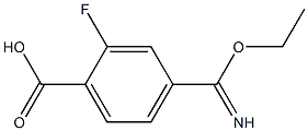 4-(ethoxy(imino)methyl)-2-fluorobenzoic acid 结构式