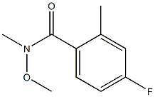 4-fluoro-N-methoxy-N,2-dimethylbenzamide 结构式