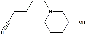 5-(3-hydroxypiperidin-1-yl)pentanenitrile 结构式