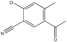 5-acetyl-2-chloro-4-methy-benzonitrile 结构式