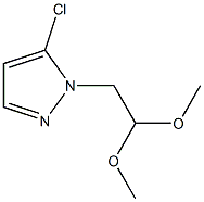 5-chloro-1-(2,2-dimethoxyethyl)-1H-pyrazole 结构式