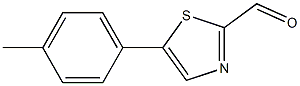 5-p-tolylthiazole-2-carbaldehyde 结构式