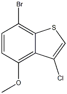 7-bromo-3-chloro-4-methoxybenzo[b]thiophene 结构式