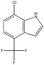 7-chloro-4-(trifluoromethyl)-1H-indole 结构式