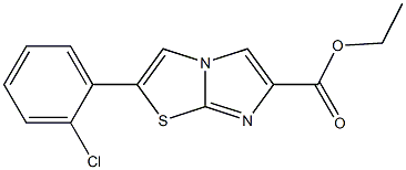 ethyl 2-(2-chlorophenyl)imidazo[2,1-b]thiazole-6-carboxylate 结构式