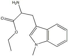 ethyl 2-amino-3-(1-methyl-1H-indol-3-yl)propanoate 结构式