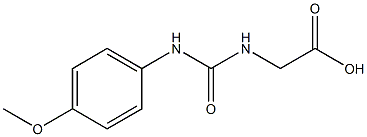 ({[(4-methoxyphenyl)amino]carbonyl}amino)acetic acid 结构式