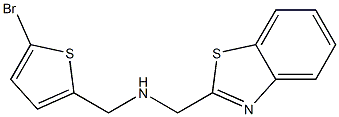 (1,3-benzothiazol-2-ylmethyl)[(5-bromothiophen-2-yl)methyl]amine 结构式